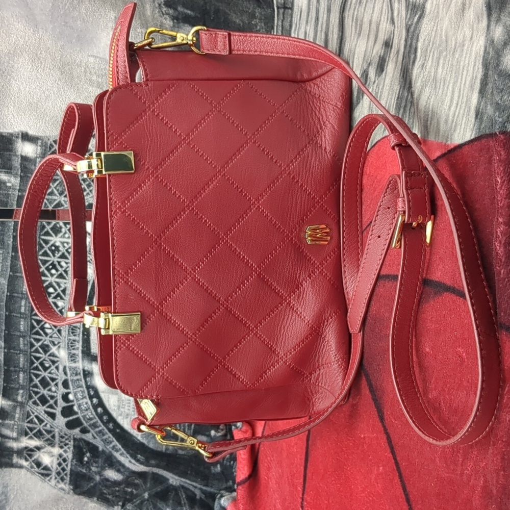 Antonio Melani Red Leather Bag